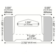 BOX TOP HANG TAB Heavy Duty 12OZ Limit - FOLD DOWN Shipping FOLD UP Hanging - Sensornation