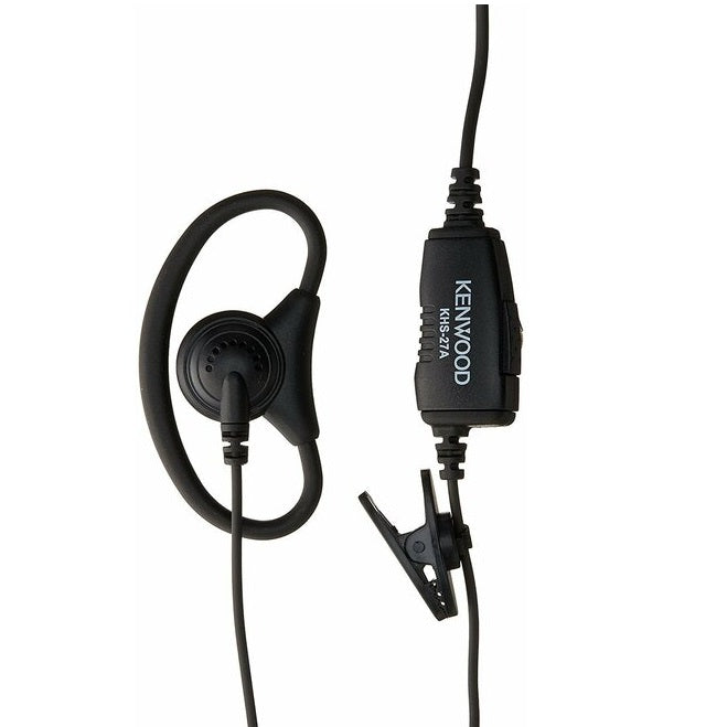 Kenwood KHS-27  D-Ring Ear Hanger  w/ PTT & Mic