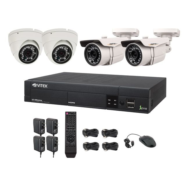 Vitek® Complete 4CH 960H DVR 960H CCTV Digital Surveillance Security Camera System