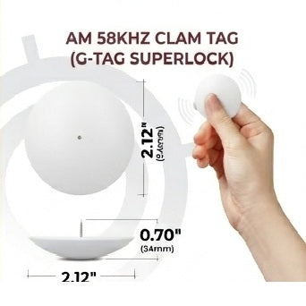 AM 58Khz Clam Tag (G-Tag Superlock)
