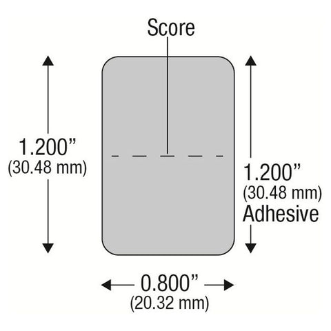 Box Security Seal Self Adhesive Plastic Tab (roll of 1000 pcs)