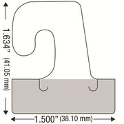 SELF ADHESIVE CLEAR PLASTIC HOOK HANG TAB TAGS 14 OZ