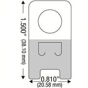 Self Adhesive Round Hole Clear Hang Tab 12oz (1000 pcs)