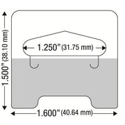 Self Adhesive Medium Duty Slot Hang Tab 14oz (1000 pcs)