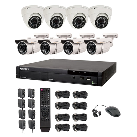 Vitek® Complete 8CH Digital CCSP 960H DVR 700TVL CCTV Surveillance Security Camera System