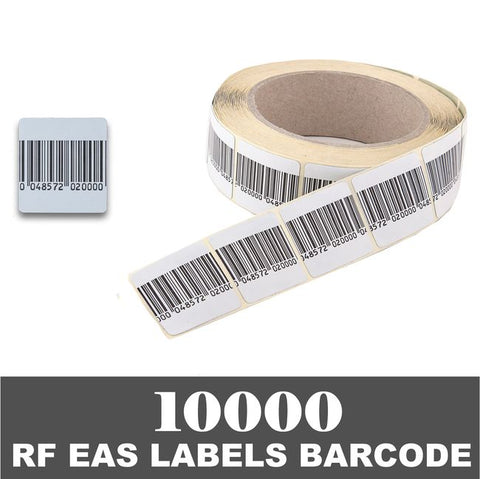 10000 RF 8.2Mhz Paper Security Labels 1.5 inch (4x4) BC Value Package