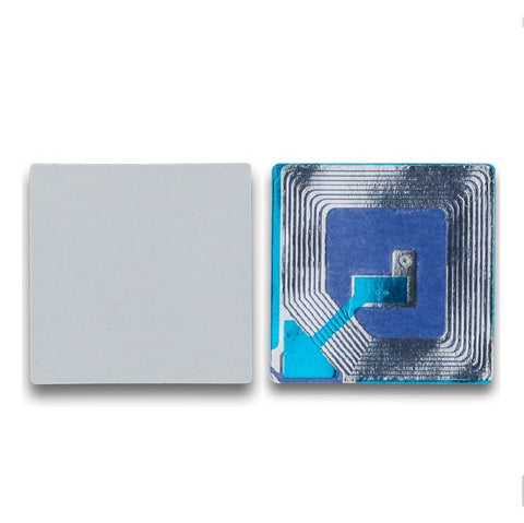 2000 RF 9.5Mhz Paper Security Labels 1.5 inch (4x4) Plain White Non Deactivable