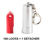 Retail Security Lock and Detacher Key, Red.