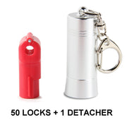 Retail Security Lock and Detacher Key, Red.